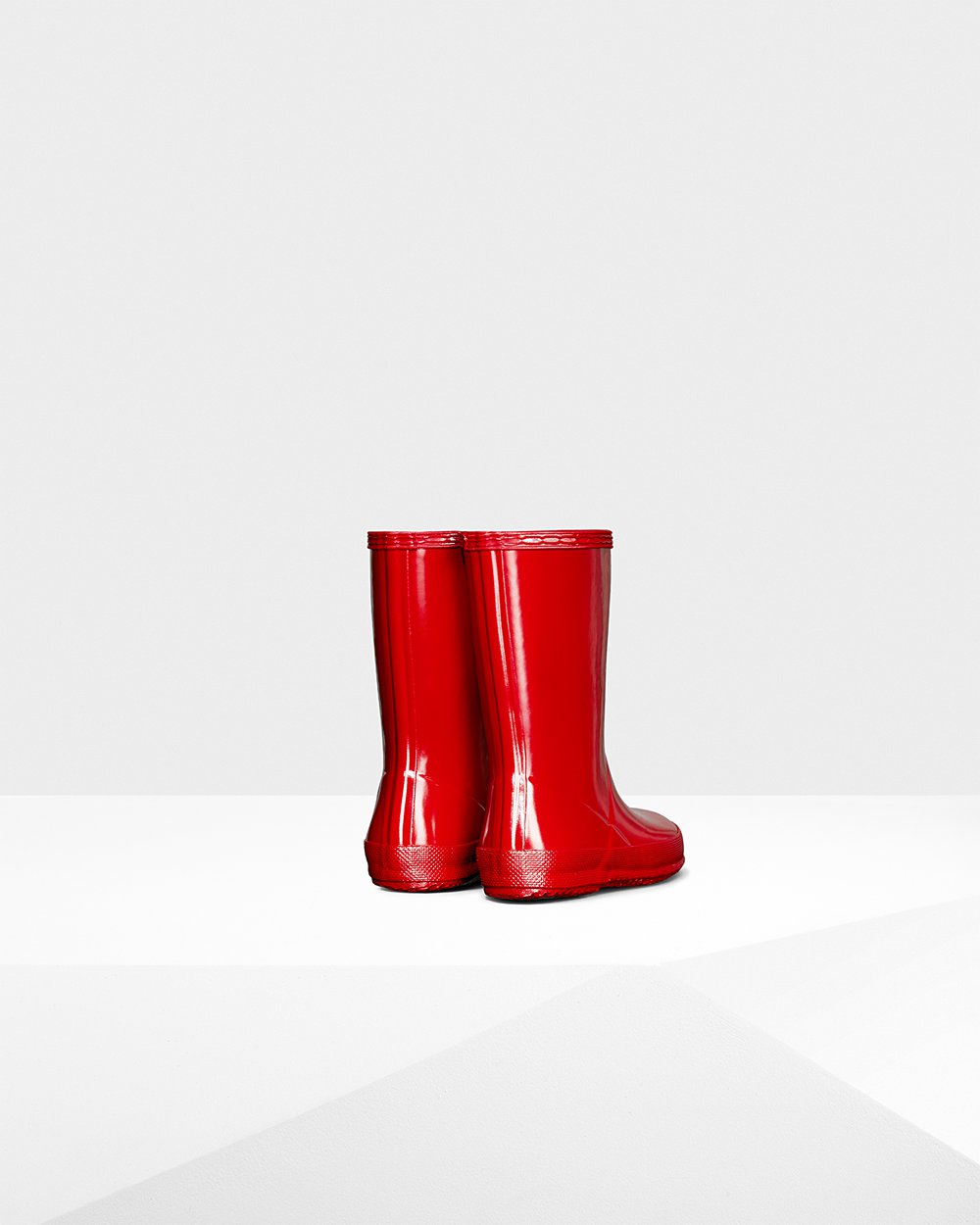 Hunter Niños Original First Classic Gloss - Botas de Lluvia Rojas - 290-RZNAMQ